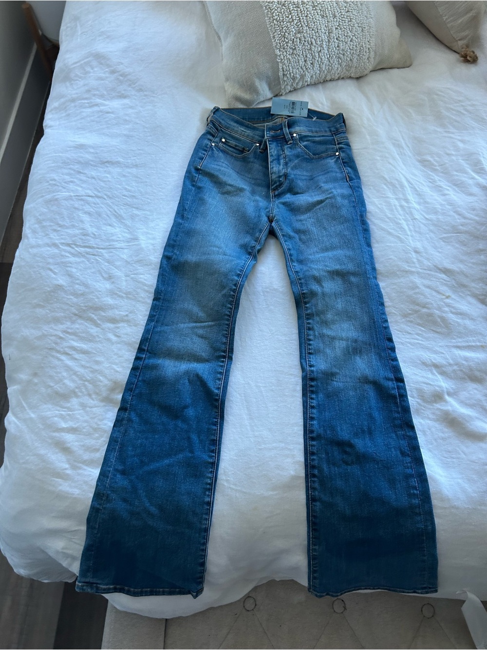 ** New with Tags - Ann Taylor Blue Flared Jeans - Mid Wash